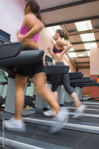 Photo: Women running on treadmill Women running on treadmill