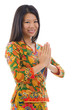 Southeast Asian girl greeting