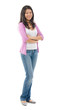 Fullbody Southeast Asian woman