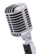 Photo: Vintage microphone isolated on white Vintage microphone isolated on white