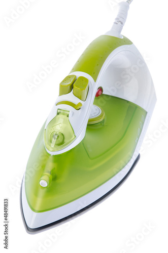 Photo: Ironing tool on white background Ironing tool on white background
