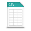 Illustration: Dateityp Icon CSV Dateityp Icon CSV