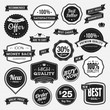 Set of labels and ribbons for sale