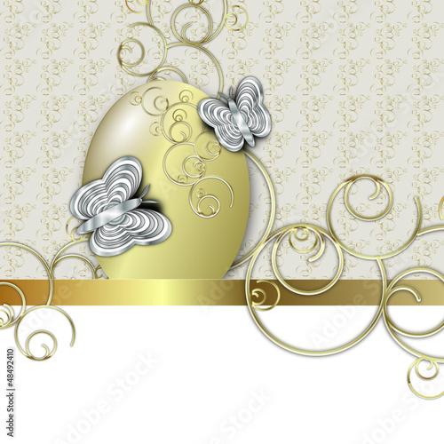 Vector: gold osterei gold osterei