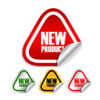 New product vector labels set