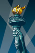 Vector: Statue of Liberty Torch. Statue of Liberty Torch.