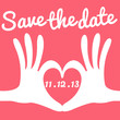 save the date card
