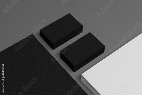 Photo: Blank corporate identity business card Blank corporate identity business card