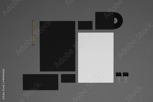 Photo: Blank corporate identity elements Blank corporate identity elements