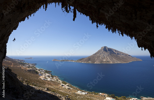 Photo: Rock climbing, Kalymnos Island, Greece Rock climbing, Kalymnos Island, Greece