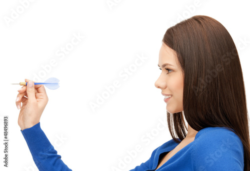 Photo: businesswoman with dart businesswoman with dart