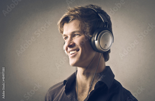 Photo: boy with headphones boy with headphones