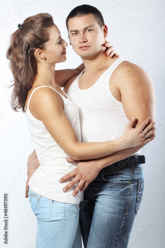 Photo: Beautiful athletic couple Beautiful athletic couple