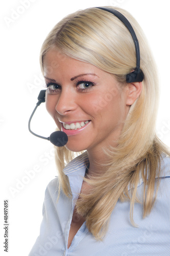 Photo: junge telefonistin junge telefonistin