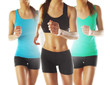 young women running