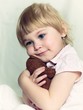 Photo: little girl with teddy bear little girl with teddy bear