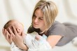 Photo: Portrait of angelic baby and his mother Portrait of angelic baby and his mother