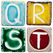 Handmade ceramic letters