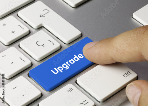 Photo: Upgrade keyboard key. Finger Upgrade keyboard key. Finger