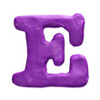 Plasticine letter isolated on a white background