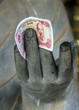 Vietnam Chua Bai Dinh Pagoda: Close up of Buddhist Philosopher's