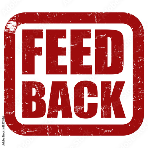 Illustration: Grunge Stempel rot FEEDBACK Grunge Stempel rot FEEDBACK