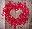 Heart shaped candy in shape of heart