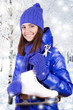 Girl with ice skate.