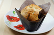 An individual freshly baked muffin
