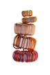 Copper coils isolated on white background