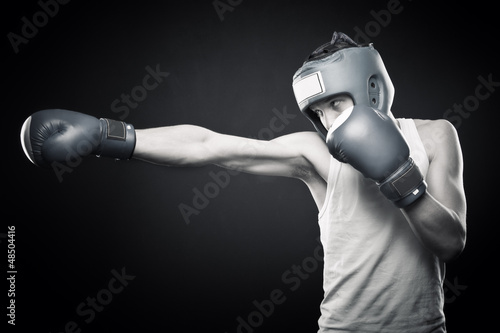 Photo: Strong young boxer Strong young boxer