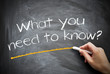 What you need to know?