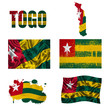 Togo flag collage