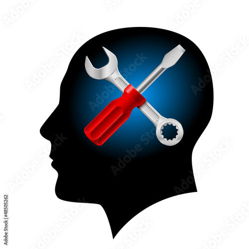 Vector: Human head Human head
