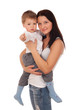 Happy mother with a child