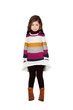 Photo: Shy girl with colorful dress Shy girl with colorful dress