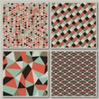 Retro style seamless patterns - vector illustration