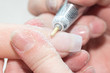 Photo: Manicure in process.Closeup Manicure in process.Closeup