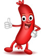 sausage cartoon thumbs up