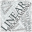 Linear programming Disciplines Concept