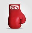 Boxing day shopping creative sale idea / vector
