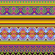 vector seamless background with a mexican pattern