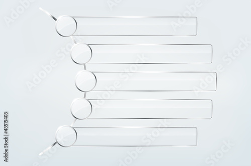 Vector: Collection of transparent vector glass frames Collection of transparent vector glass frames