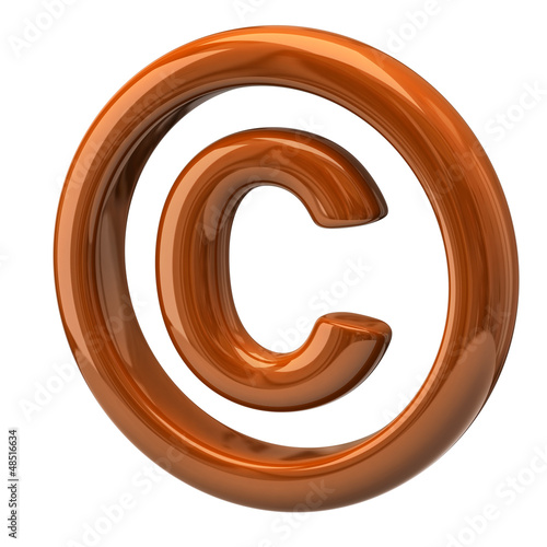 Illustration: Orange copyright symbol Orange copyright symbol