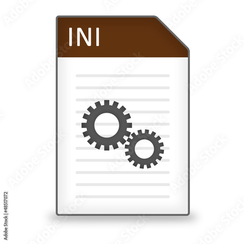 Illustration: Dateityp Icon INI Dateityp Icon INI