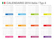 Calendario 2014 Italia Typ D