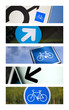 Foto: Signe, picto, vélo, piste, cyclable, flèche, code, route Signe, picto, vélo, piste, cyclable, flèche, code, route