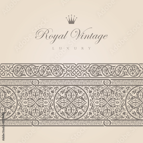 Vector: Vintage Floral border design elements collection Vintage Floral border design elements collection