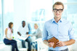 Man with notepad