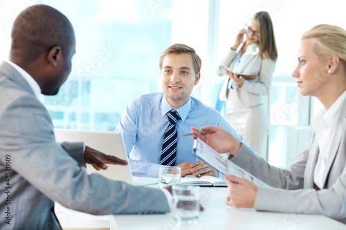 Photo: Boss speaking Boss speaking
